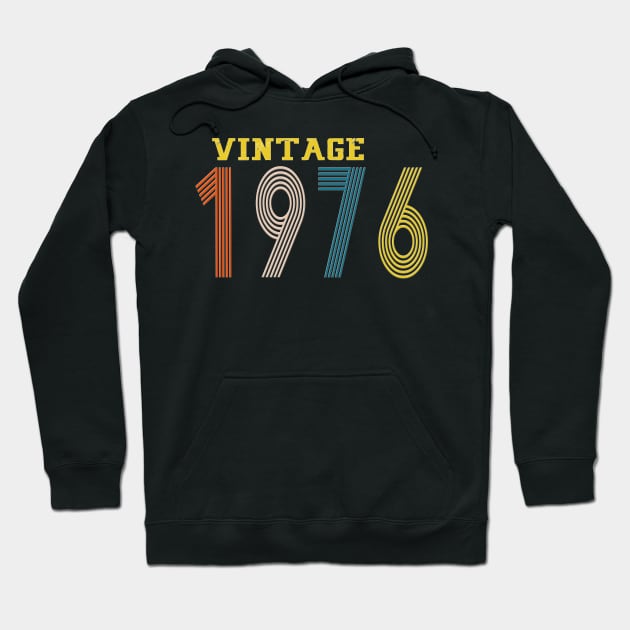 1976 vintage retro year Hoodie by Yoda